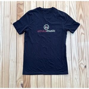 Ethika Mens Music‎ Black Short Sleeve T-Shirt  Sz. M